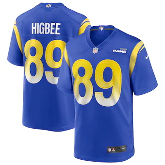 mens nike tyler higbee royal los angeles rams game player j
